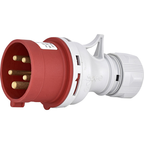 Кабельна силова вилка з реверсом фаз ETI 004482022 EVO-1653 IP44 (16A 400V 3P+N+PE)