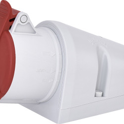 Настінний силовий роз'єм ETI 004482036 EZ-1653 IP44 (16A 400V 3P+N+PE)