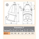 Настінний силовий роз'єм ETI 004482037 EZ-3232 IP44 (32A 230V 2P+PE)
