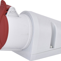 Настінний силовий роз'єм ETI 004482039 EZ-3253 IP44 (32A 400V 3P+N+PE)