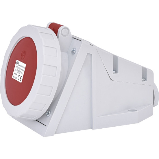 Настінний силовий роз'єм ETI 004482045 EZH-3253 IP67 (32A 400V 3P+N+PE)