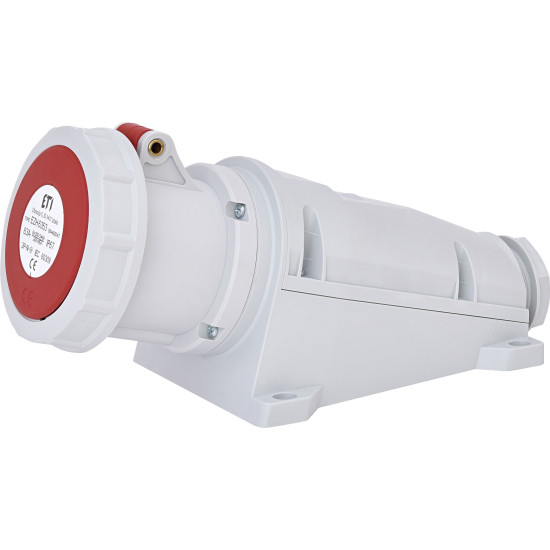 Настінний силовий роз'єм ETI 004482047 EZH-6353 IP67 (63A 400V 3P+N+PE)