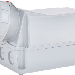Настінний силовий роз'єм ETI 004482048 EZH-12543 IP67 (125A 400V 3P+PE)