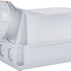 Настінний силовий роз'єм ETI 004482049 EZH-12553 IP67 (125A 400V 3p+РЕ+N)