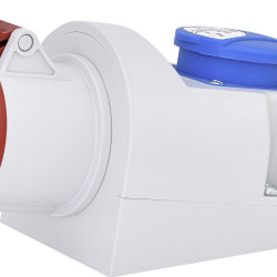 Комбінований силовий роз'єм ETI 004482050 EZCZ-S-1643 IP44 (16A 400V/230V 3P+PE/EE 16S Schuko)