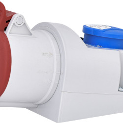 Комбінований силовий роз'єм ETI 004482053 EZCZ-S-3253 IP44 (32A 400V/230V 3P+N+PE/EE 16S Schuko)