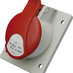 Вбудований силовий роз'єм ETI 004482077 EE-1643 IP54 (16A 400V 3P+PE)