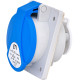 Вбудований силовий роз'єм ETI 004482079 EE-3232 IP54 (32A 230V 2P+PE)