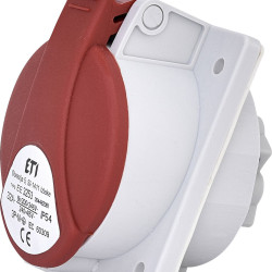 Вбудований силовий роз'єм ETI 004482081 EE-3253 IP54 (32A 400V 3P+N+PE)