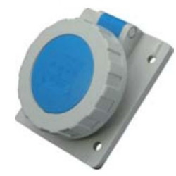 Вбудований силовий роз'єм ETI 004482085 EEH-3232 IP67 (32A 230V 2P+PE)