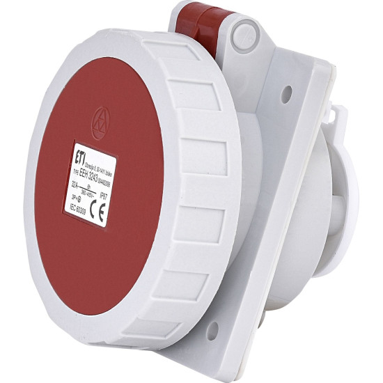 Вбудований силовий роз'єм ETI 004482086 EEH-3243 IP67 (32A 400V 3P+PE)