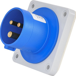 Вбудована силова вилка ETI 004482108 ERR-1632 IP44 (16A 230V 2P+PE)