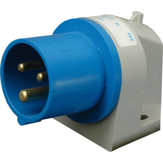 Кутова силова вилка ETI 004482109 ER-3232 IP44 (32A 230V 2P+PE)