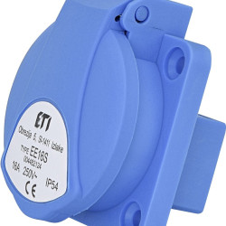 Вбудований силовий роз'єм ETI 004482124 EE-16S IP54 (16A 250V Schuko)