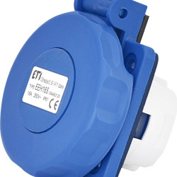 Вбудований силовий роз'єм ETI 004482126 EEH-16S IP67 (16A 250V Schuko)