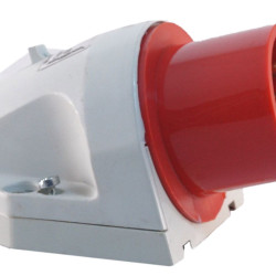 Кутова силова вилка ETI 004482132 ER-3243 IP44 (32A 400V 3P+PE)
