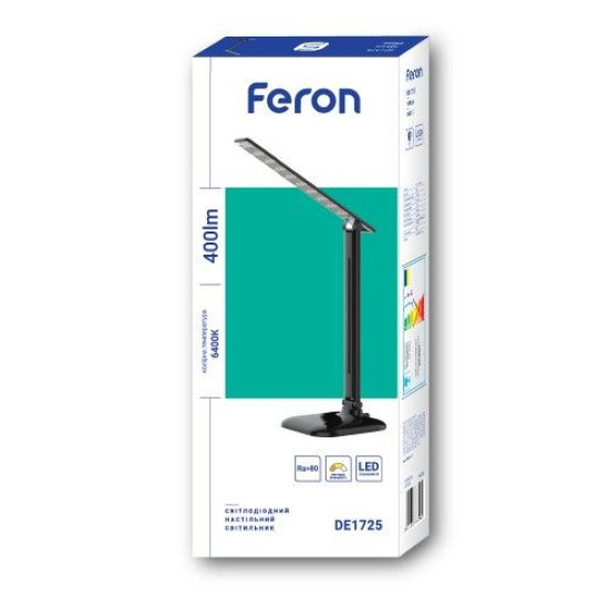 Світильник настільний Feron DE1725 9Вт чорний