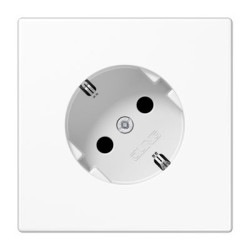Розетка з накладкою Jung LS LS520-45WW білий