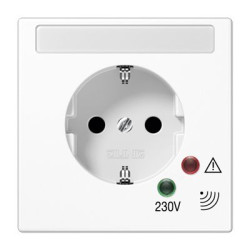 Розетка з накладкою Jung LS LS521NAUFWW білий
