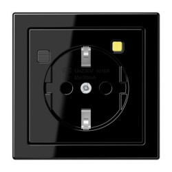 Розетка з накладкою Jung LS LS5520.30SW чорний