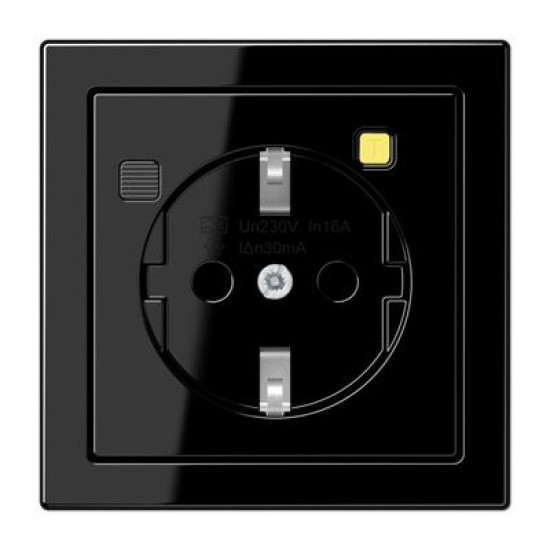 Розетка з накладкою Jung LS LS5520.30SW чорний