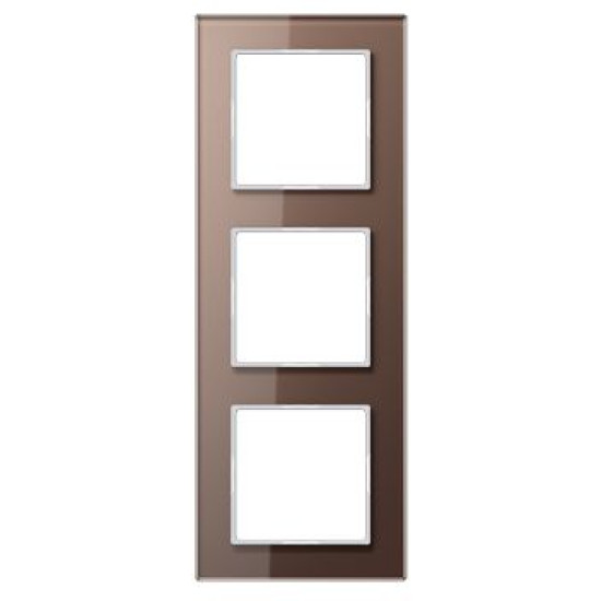 Рамка 3-постова Jung A creation AC583GLMO мокко