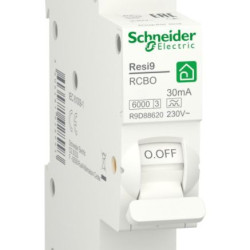 Диференціальний автомат Schneider Electric R9D88610 RESI9 6кА 1P+N 10A C 30мА