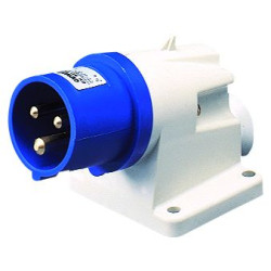 Стаціонарна вилка 90° GEWISS IP44 2P+E 32A 230В (GW60415)