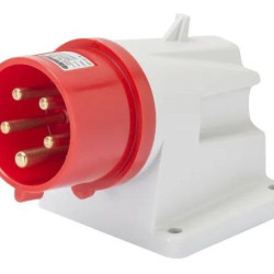 Стаціонарна вилка 90° GEWISS IP44 3P+E 32A 400В (GW60419)