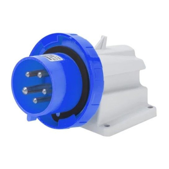 Стаціонарна вилка 90° GEWISS IP67 2P+E 16A 230В (GW60426)