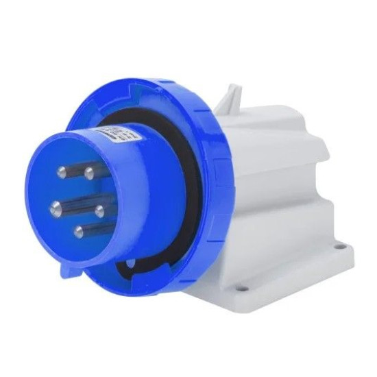 Стаціонарна вилка 90° GEWISS IP67 2P+E 32A 230В (GW60437)