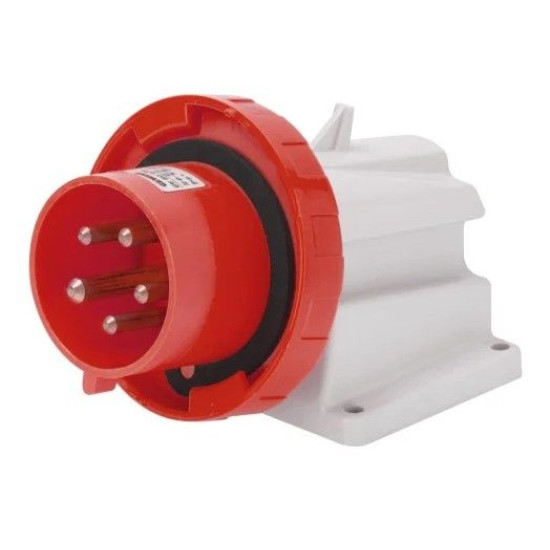 Стаціонарна вилка 90° GEWISS IP67 3P+E 16A 400В (GW60430)