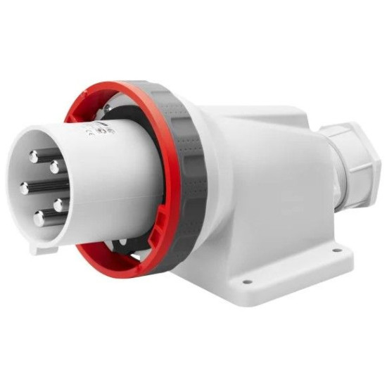 Стаціонарна вилка 90° GEWISS IP67 3P+N+E 63A 400В (GW61453)