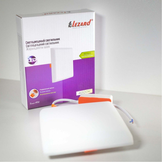 Світильник Lezard (170-SCEL-6424) 24Вт 6400K 2280Лм 170х170мм
