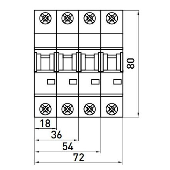 Модульний автоматичний вимикач E.Next e.industrial.mcb.100.3.C63 3р 63А C (i0180027)