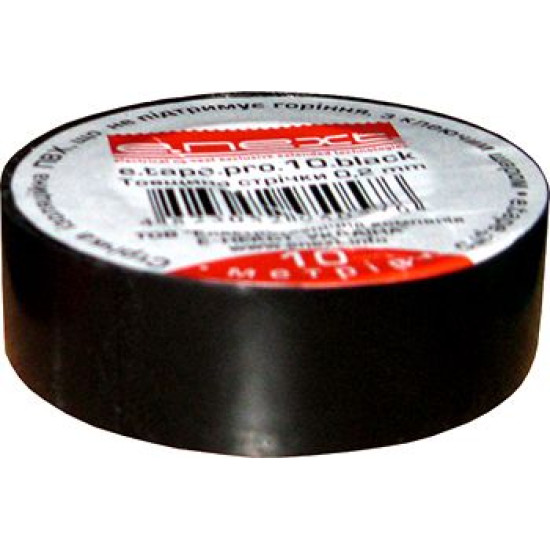 Самозгасаюча ізолента E.Next e.tape.pro.20.black 20м чорна (p0450013)