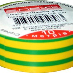 Ізолента E.Next e.tape.stand.20.yellow-green 20м жовто-зелена (s022017)