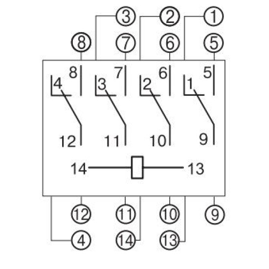 Проміжне реле E.Next e.control.p343 3А 24В DC (i.my4.24dc)