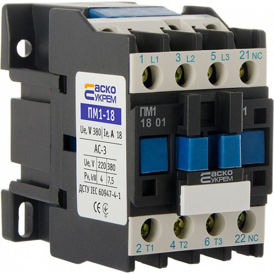 Контактор Аско-Укрем ПМ 1-18-01 Q7 380В LC1-D1801 (A0040010076)