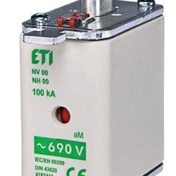 Запобіжник ETI NH-000/аМ 6A 690В KOMBI (4181403)