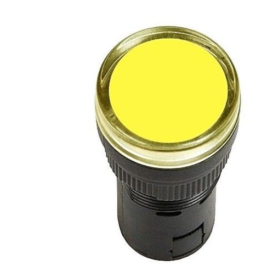 Сигнальна лампа TNSy AD16DS Ø16мм 12В AC/DC жовта (TNSy5502220)