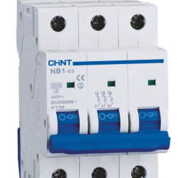Модульний автоматичний вимикач Chint NB1-63 3P C8 6кА DB (205981)