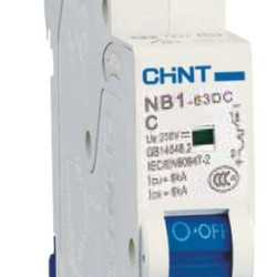 Модульний автоматичний вимикач Chint NB1-63DC 1P C25A DC 250В 6кА (182708)
