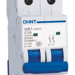 Модульний автоматичний вимикач Chint NB1-63DC 2P C13A DC 500В 6кА (182719)