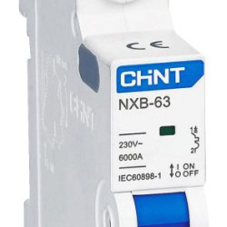 Модульний автоматичний вимикач Chint NXB-63 1P B10 6кА (814039)