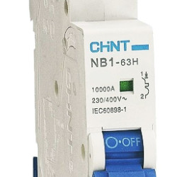 Автоматичний вимикач Chint NB1-63H 1P D2 10кА DB (179799)