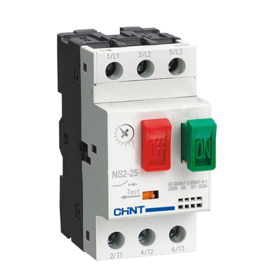 Автомат захисту двигуна Chint NS2-25 1.6-2.5A (495078)