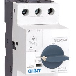 Автомат захисту двигуна Chint NS2-25X 9-14A з поворотною ручкою (495186)