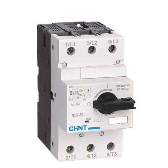 Автомат захисту двигуна Chint NS2-80 20-25A з поворотною ручкою (279720)