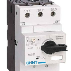 Автомат захисту двигуна Chint NS2-80 30-40A з поворотною ручкою (279722)